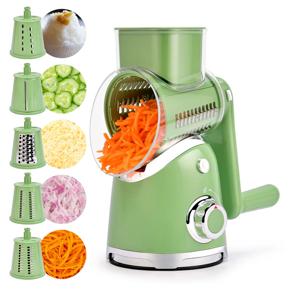 6-in-1 Rotary Cheese & Vegetable Grater