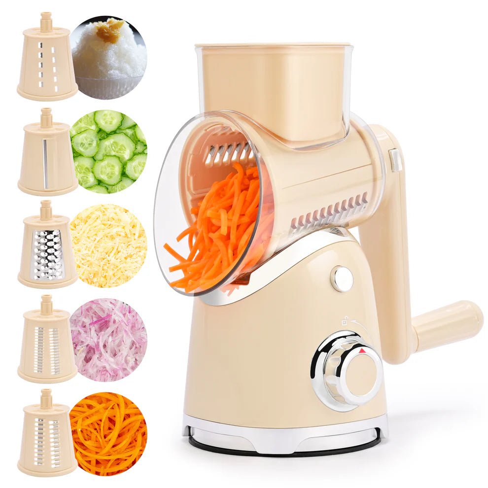 6-in-1 Rotary Cheese & Vegetable Grater