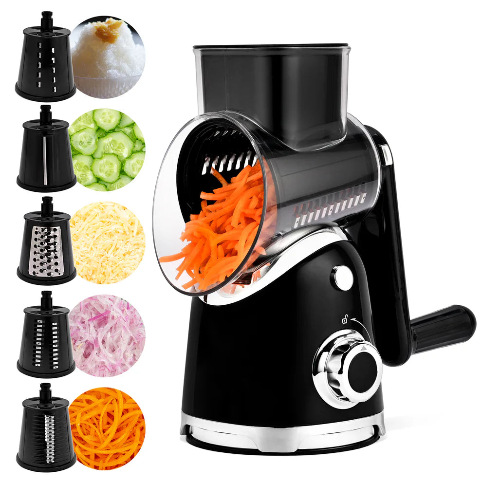 6-in-1 Rotary Cheese & Vegetable Grater
