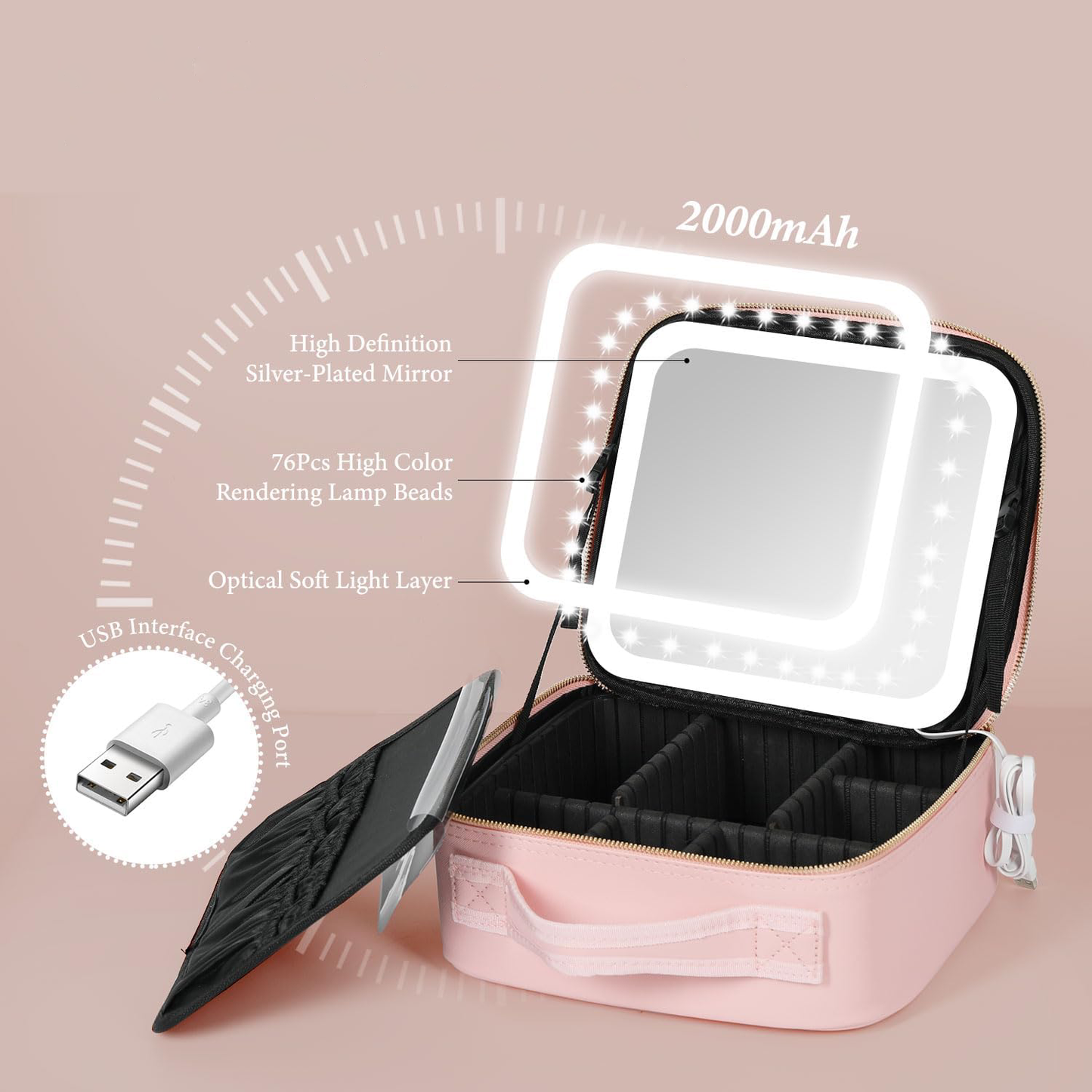 5 in 1 LED Makeup Crate