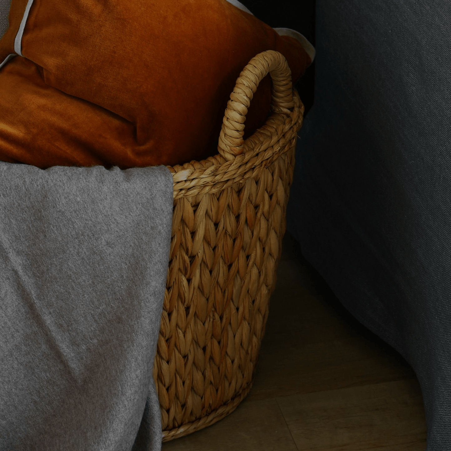 Sweater Weave Log Basket - LndmarkClub USA