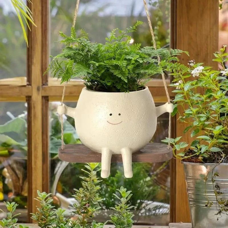 Swinging Smiley Pot