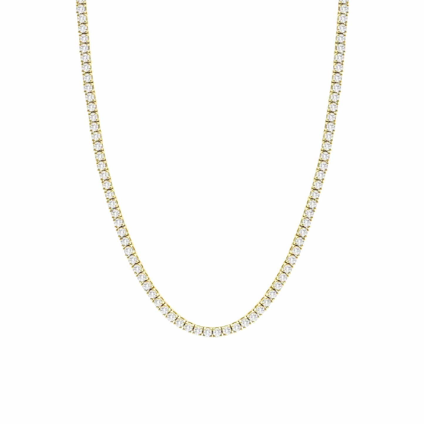 TYRA GOLD TENNIS NECKLACE - LndmarkClub USA