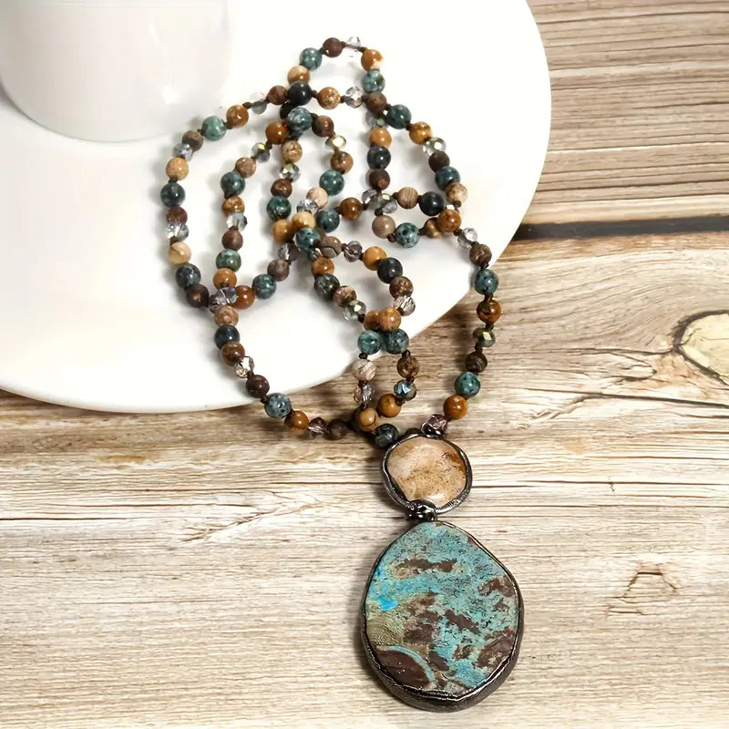 Bohemian Natural Stone Necklace