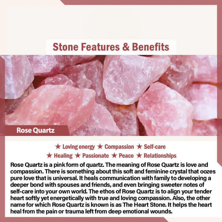 Natural Stone Quartz Healing Beads Bracelet