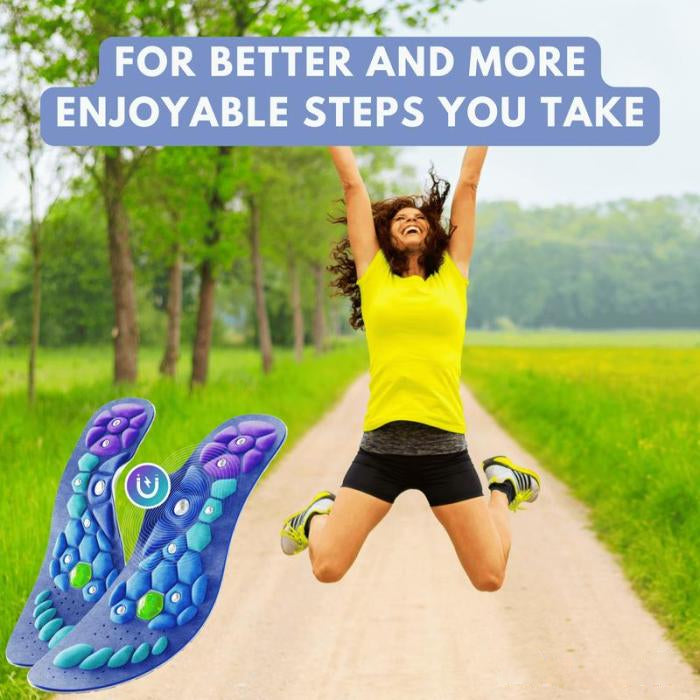 Shock Absorbing Magnetic Insoles