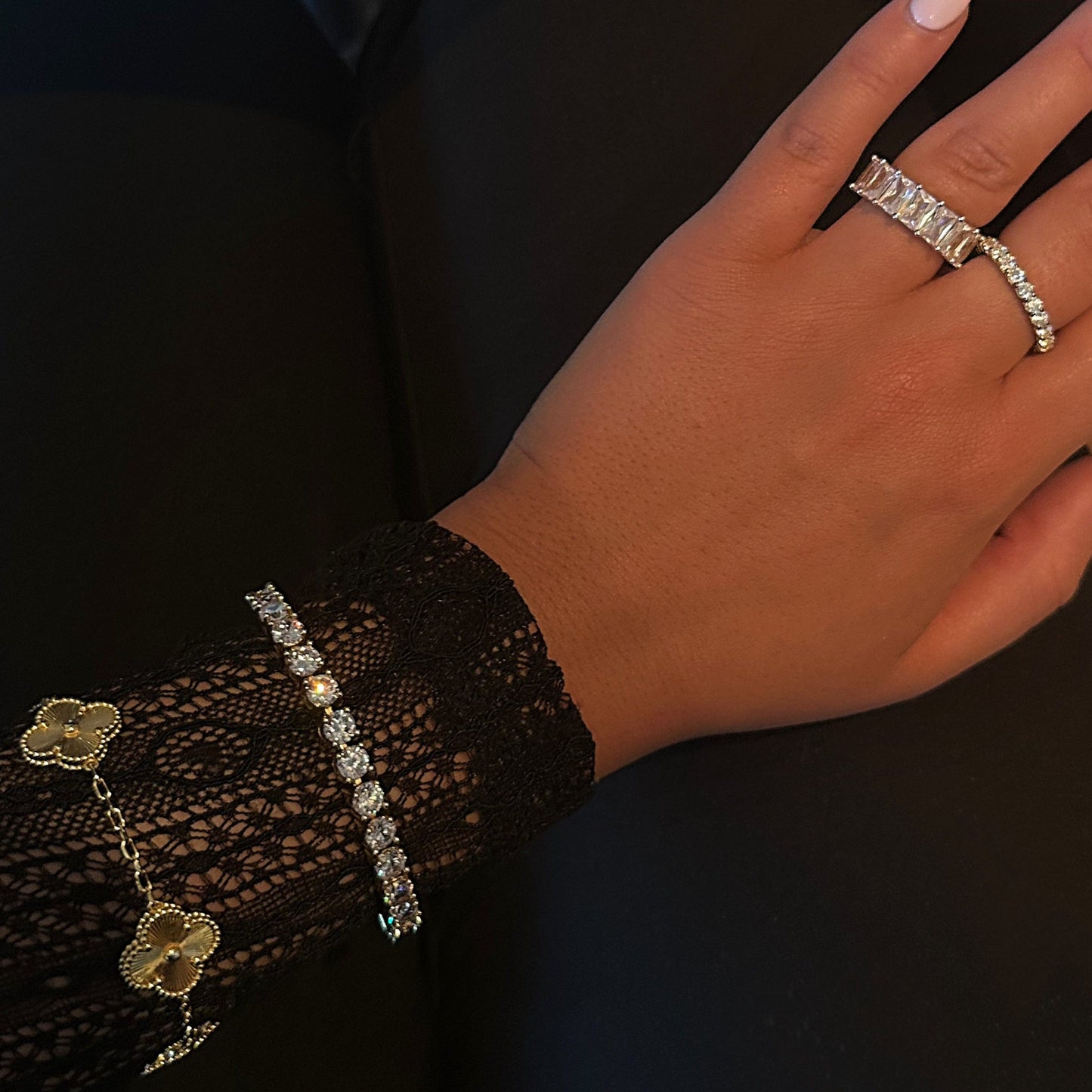 Elegant Gold Tatiana Tennis Bracelet with AAAAA Cubic Zirconia - LndmarkClub USA
