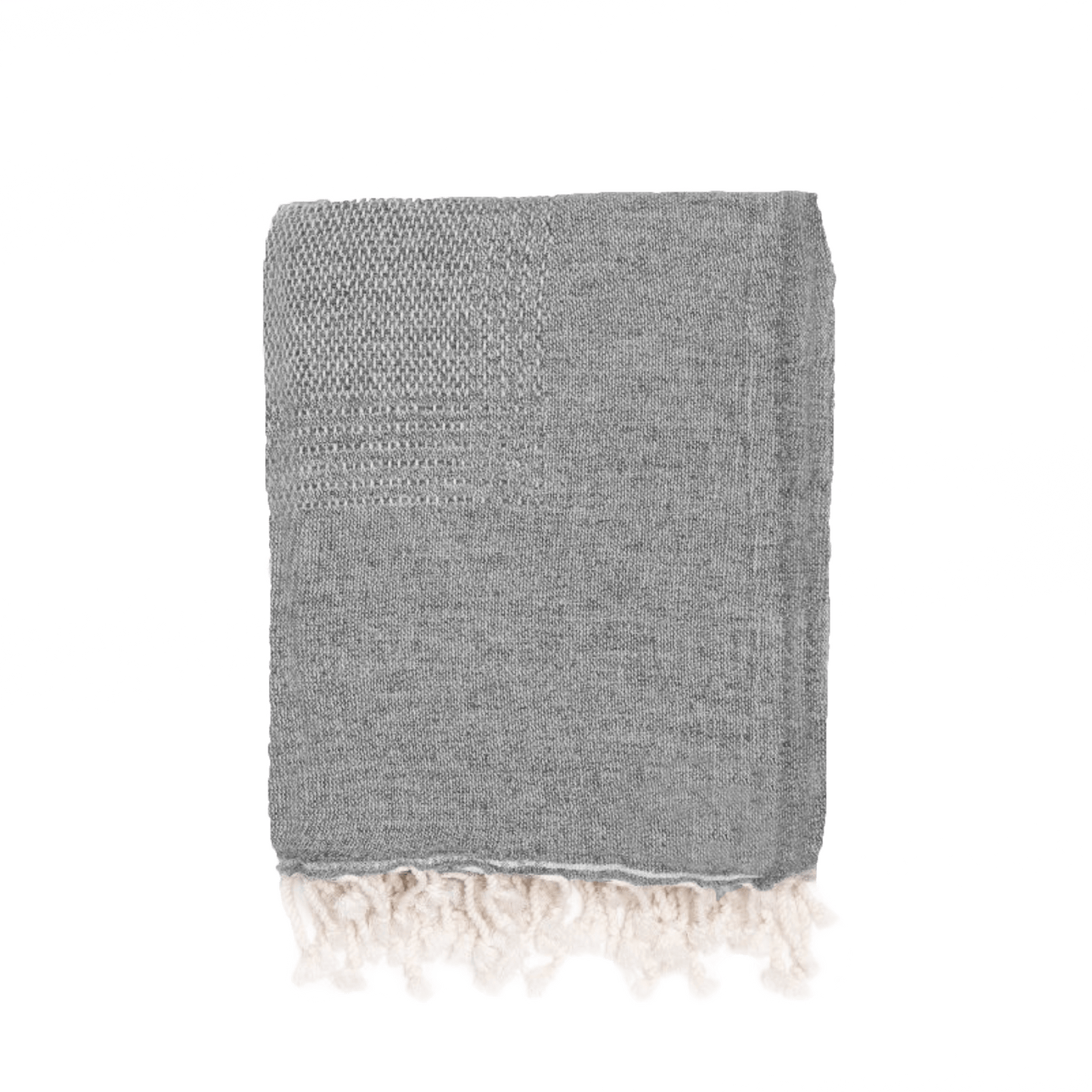 Shoreline Ash Wool Blend Throw - LndmarkClub USA