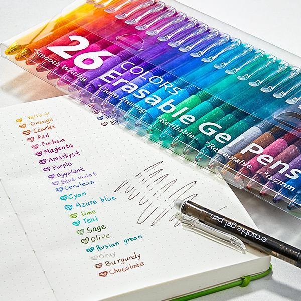 26 Pack Erasable Gel Pen Set