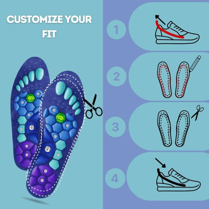 Shock Absorbing Magnetic Insoles