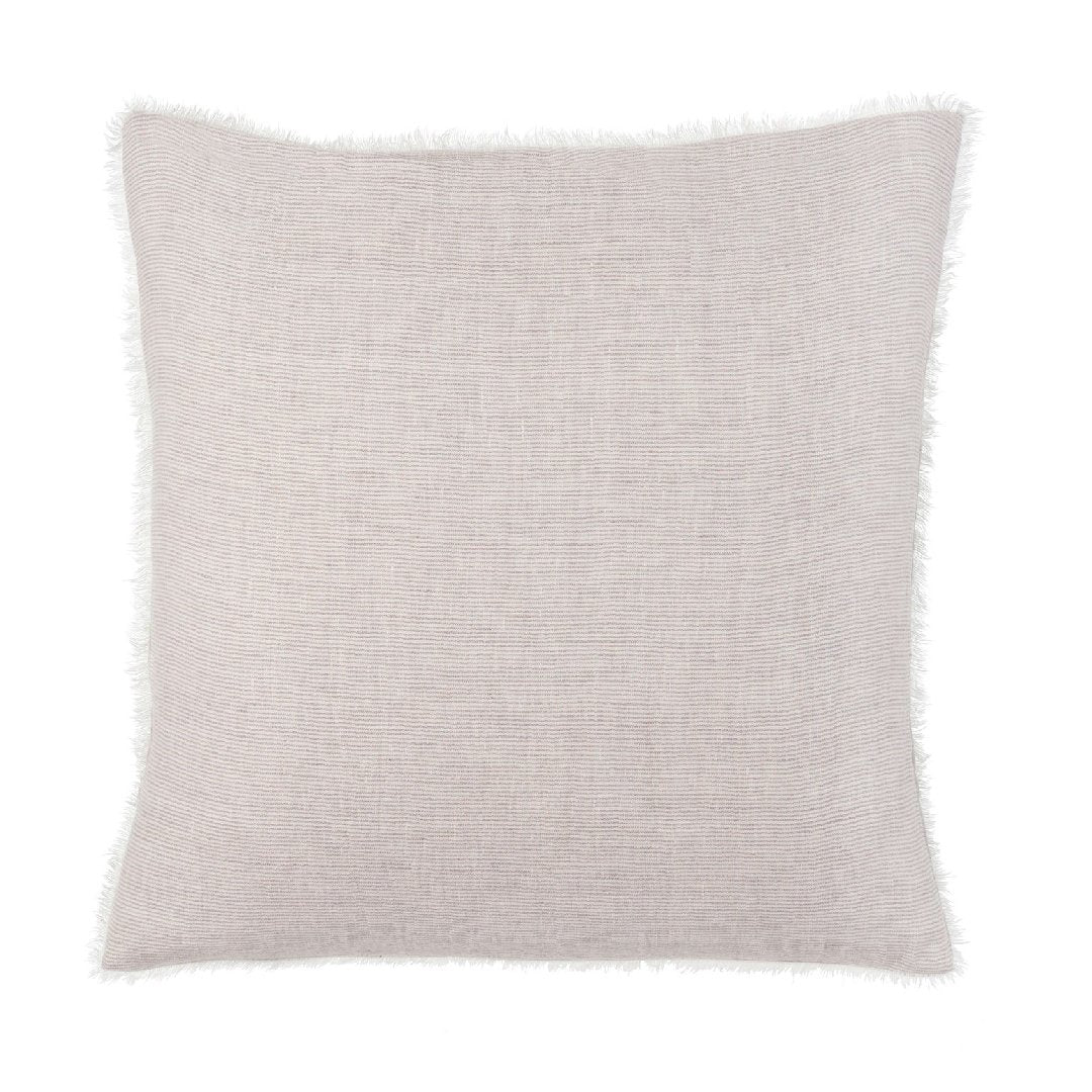 Cambri Grey Stripe Linen Pillow - LndmarkClub USA