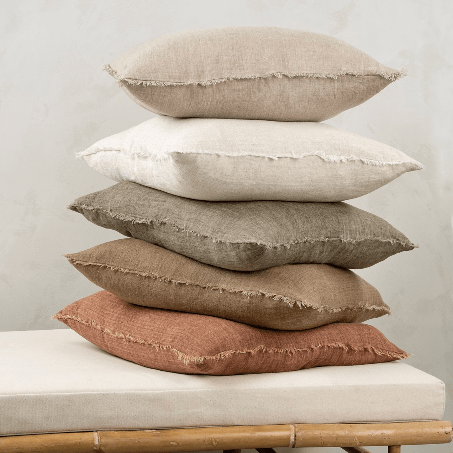 Cambri Hazelnut Linen Pillow