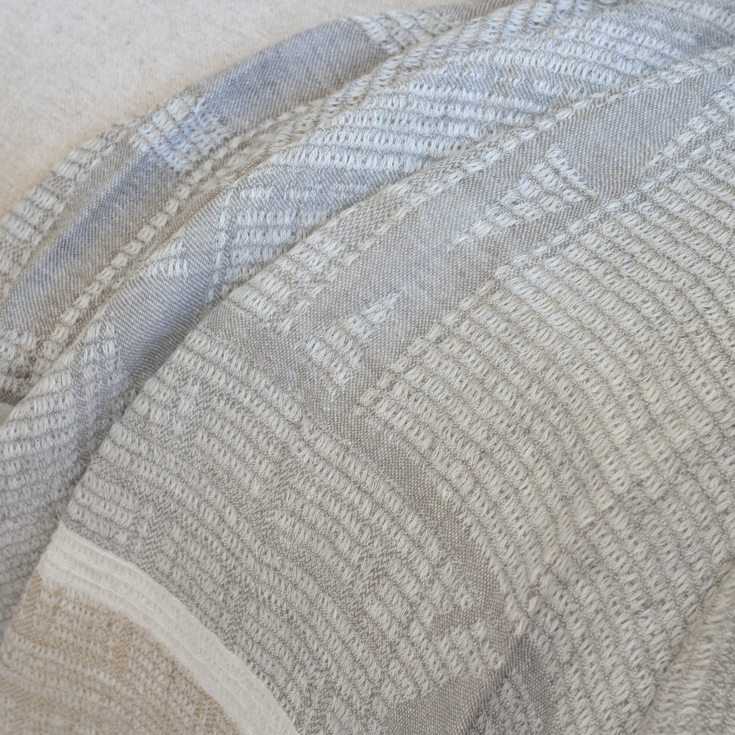 Desert Grey French Linen Throw