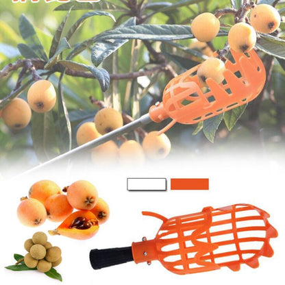 Elevated Apple Harvesting Tool - High-Reach Fruit Picker - Complimentary Shipping