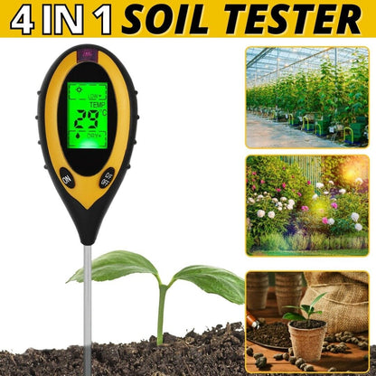 Soil PH And Moisture Light Intensity Test Meter - FREE SHIPPING