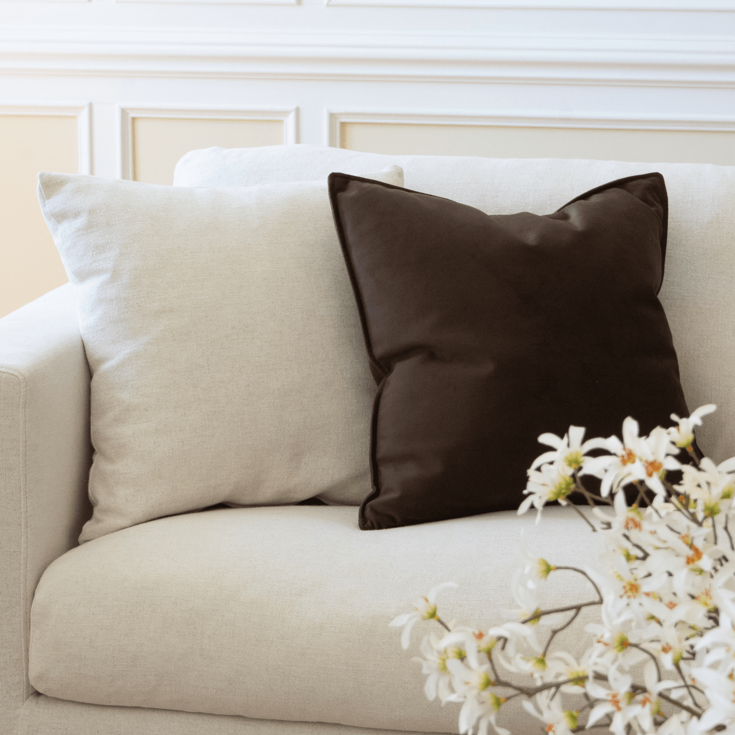 Velvet Espresso Toss Pillow