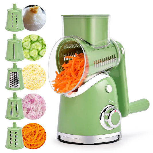 6-in-1 Rotary Cheese & Vegetable Grater