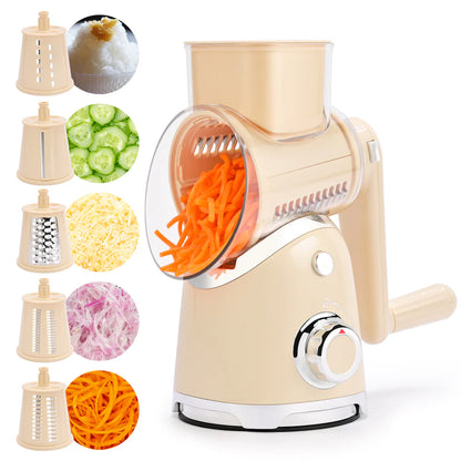6-in-1 Rotary Cheese & Vegetable Grater