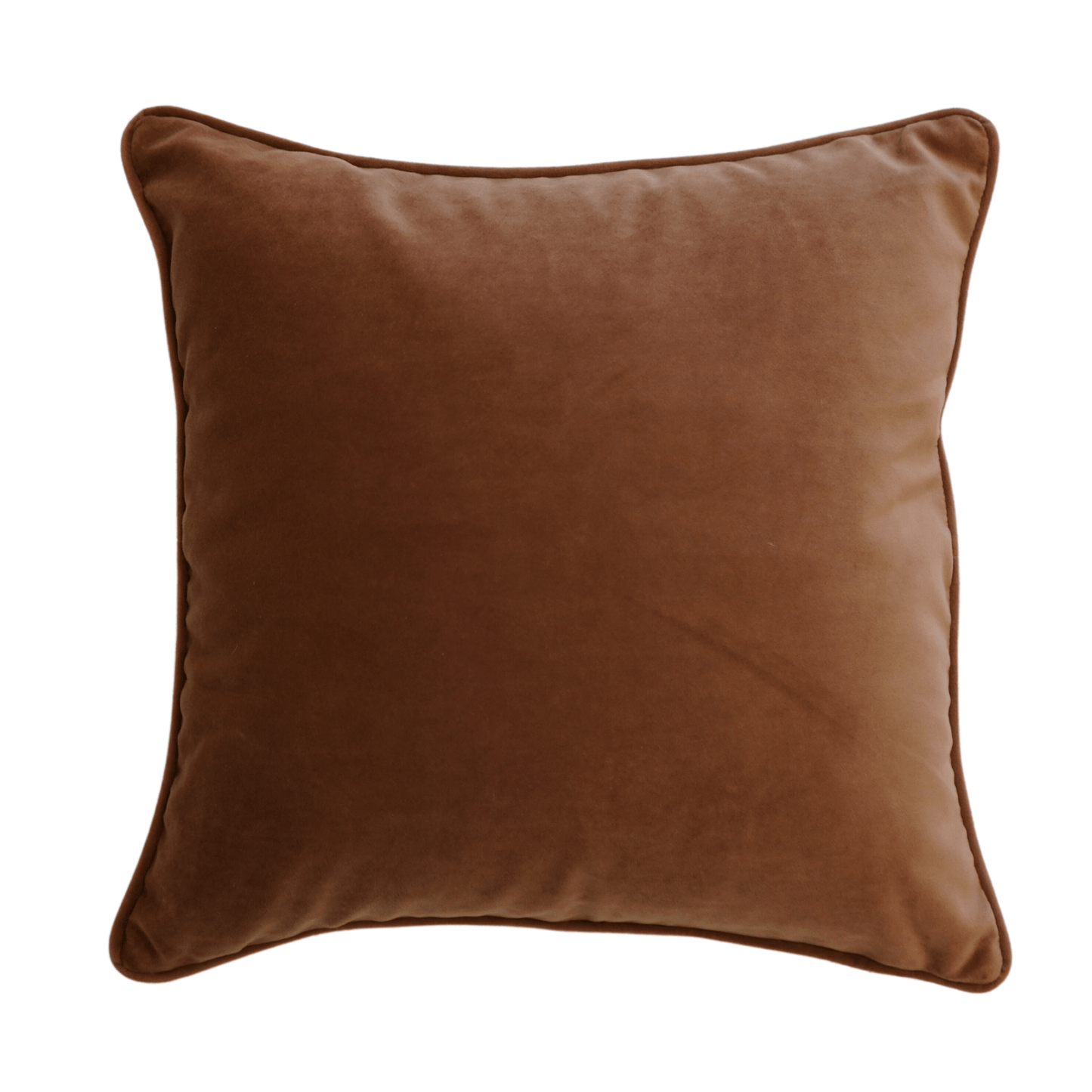 Velvet Cognac Toss Cushion