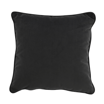 Velvet Charcoal Toss Cushion