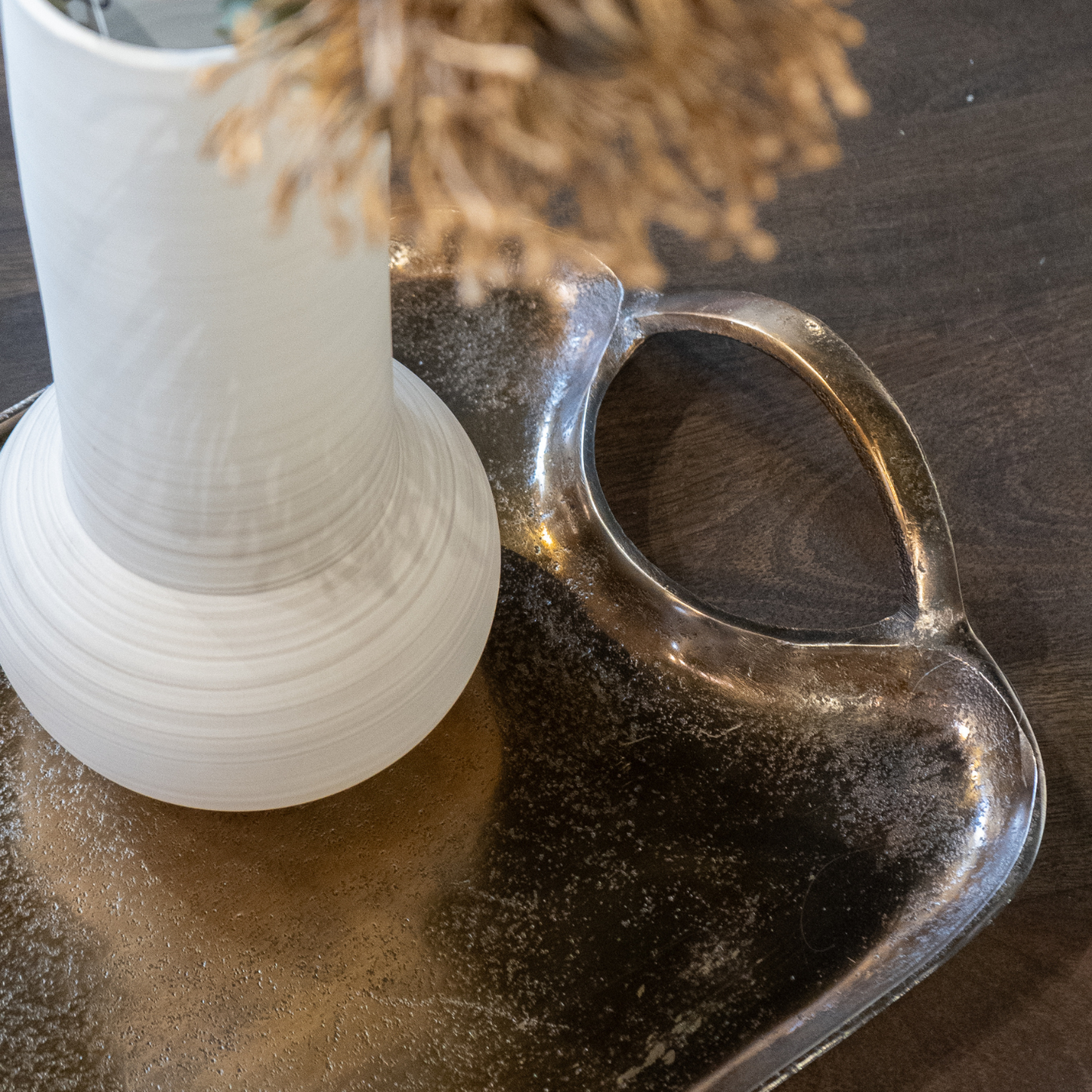 Gilded Serving Tray Set of 3