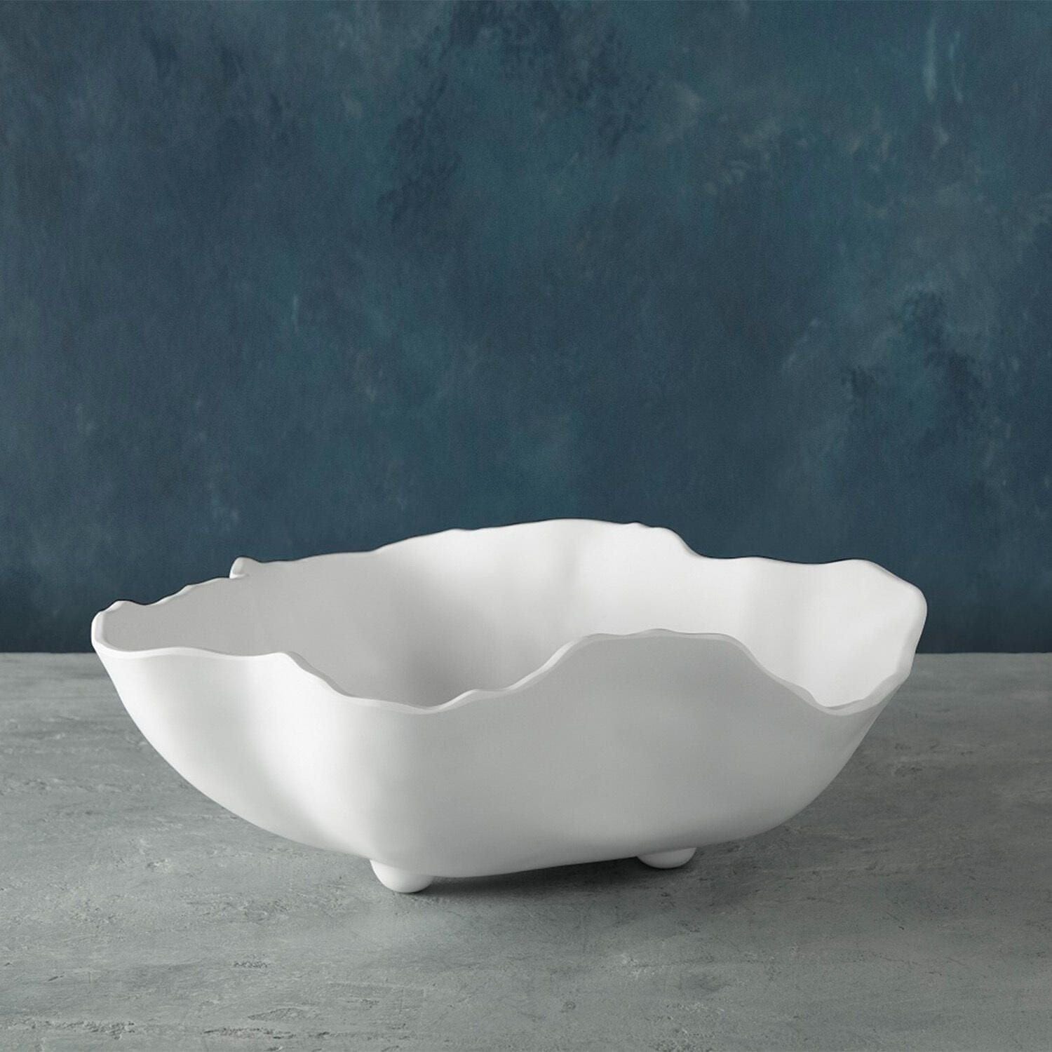 Sculpted White Bowl - LndmarkClub USA