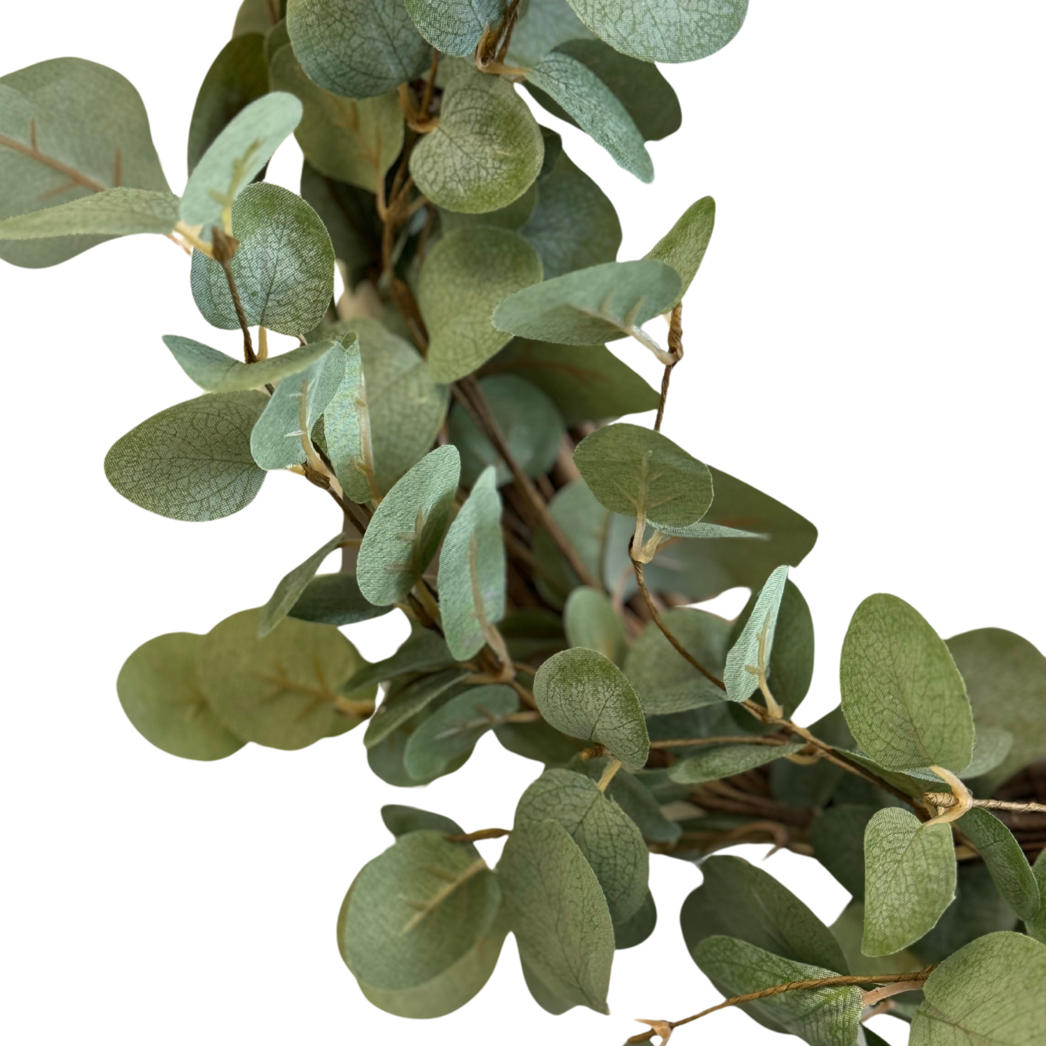 Lifelike 20-Inch Eucalyptus Wreath for Modern Decor - LndmarkClub USA