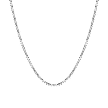 Silver Three-Prong Tennis Necklace - Sample Sale - LndmarkClub USA