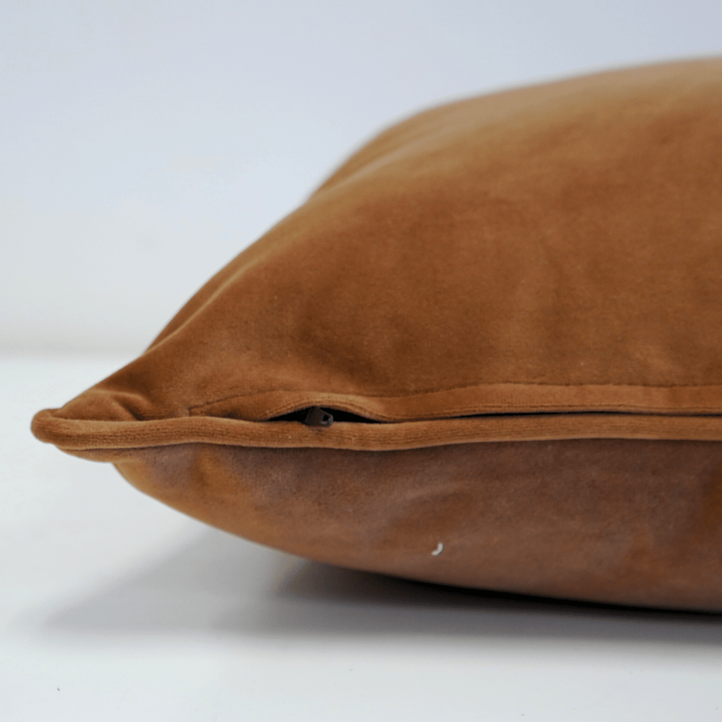 Velvet Cognac Toss Cushion