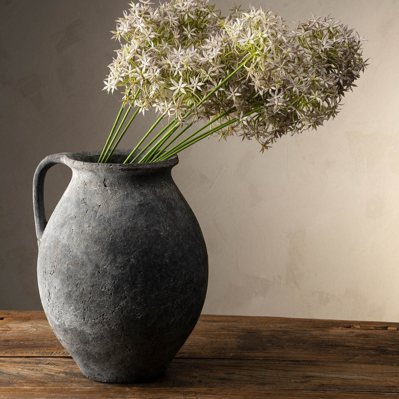 Ember Black Ceramic Vase