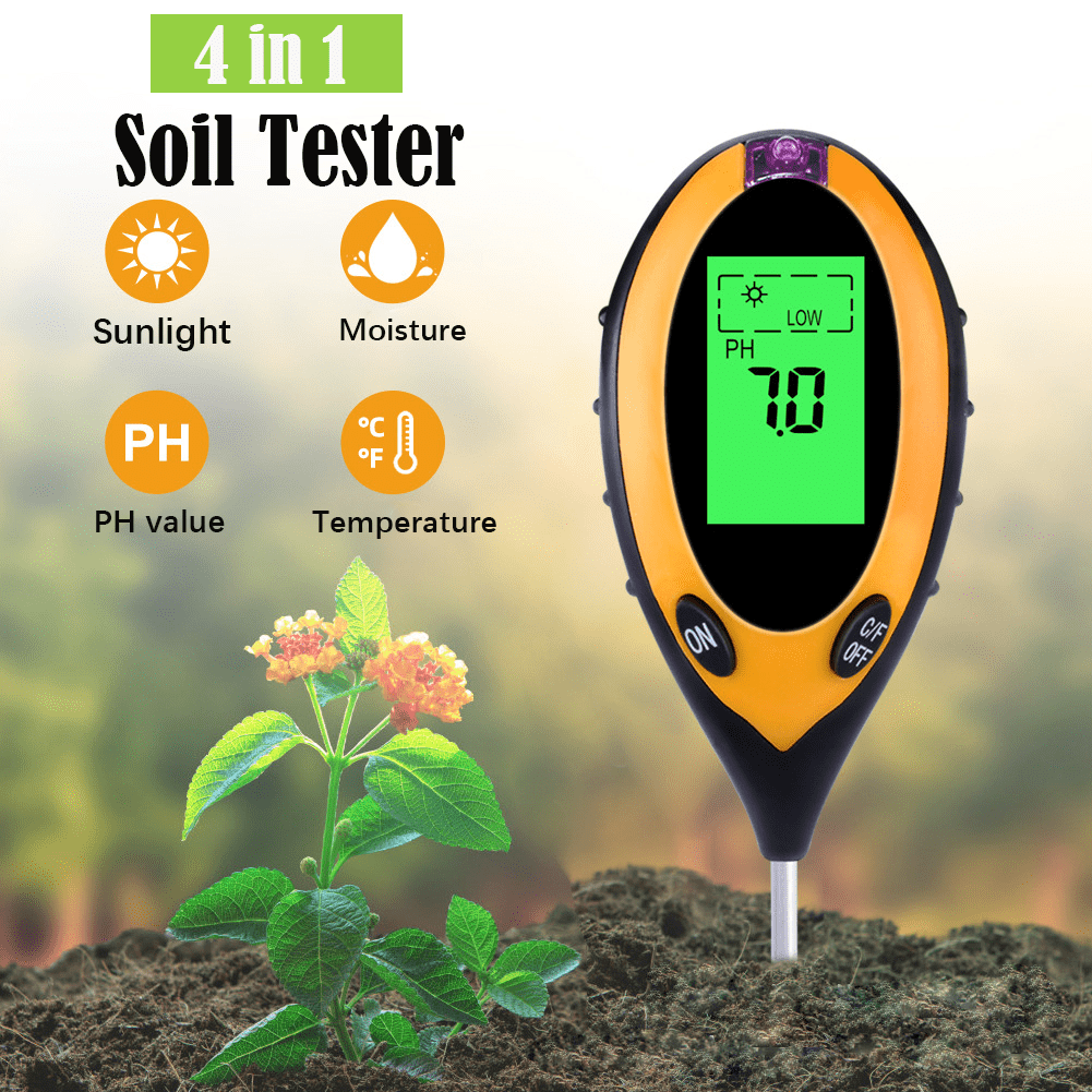 Soil PH And Moisture Light Intensity Test Meter - FREE SHIPPING