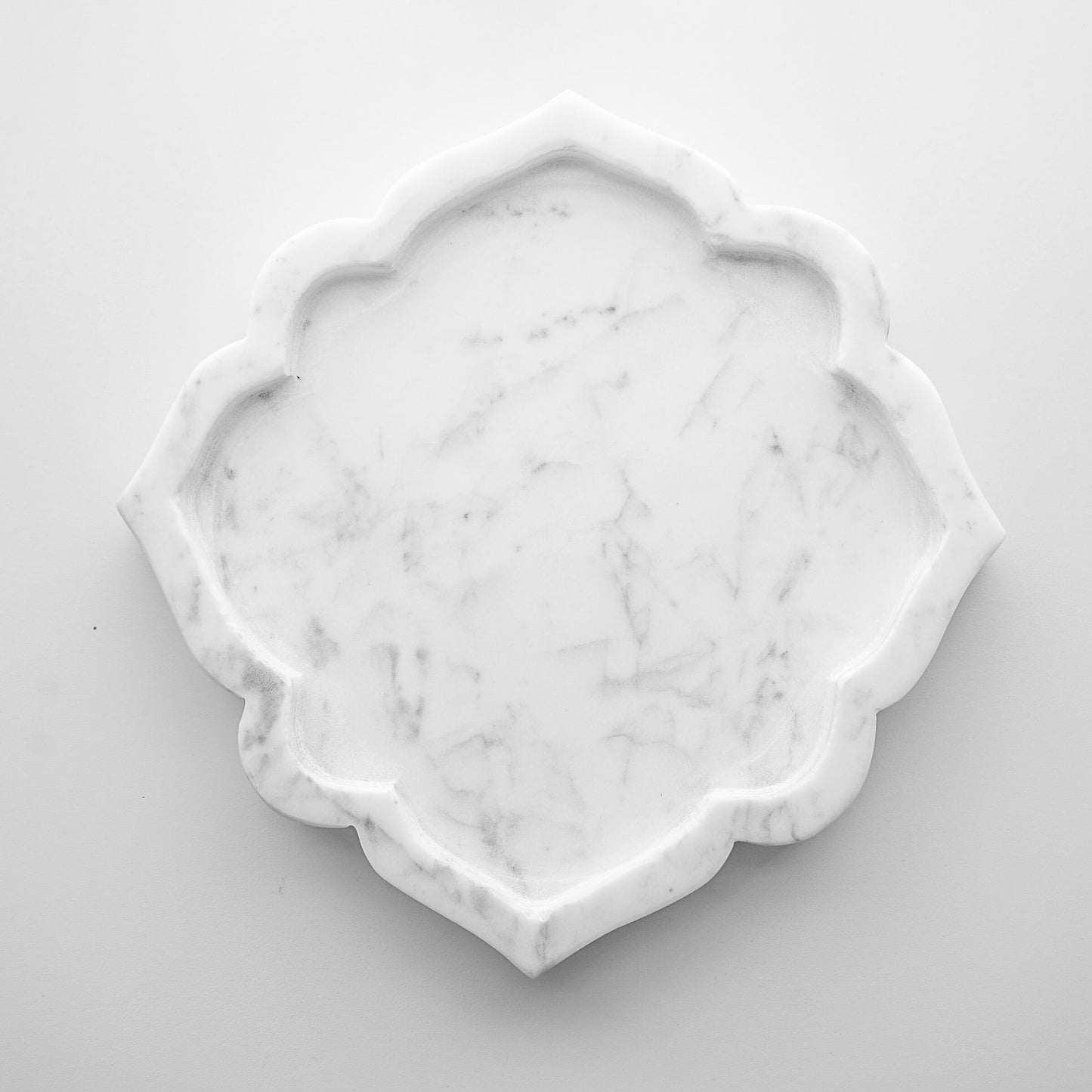 Elegant Arabesque Marble Serving Tray - LndmarkClub USA