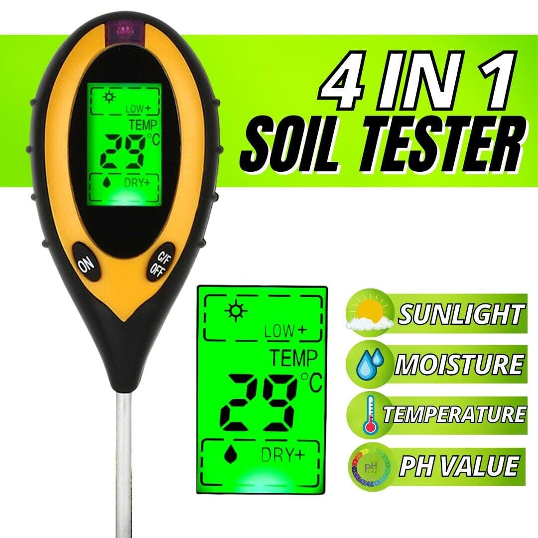 Soil PH And Moisture Light Intensity Test Meter - FREE SHIPPING