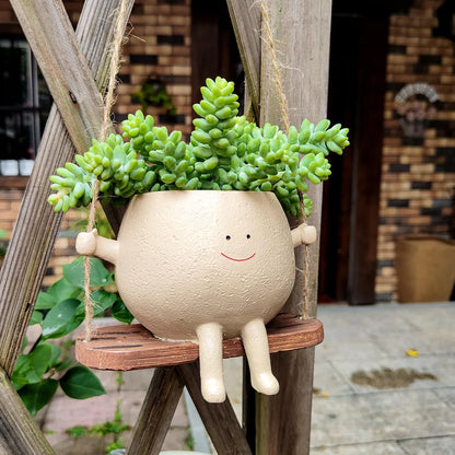 Swinging Smiley Pot