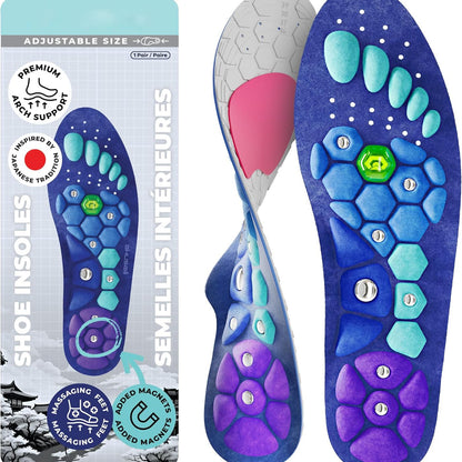 Shock Absorbing Magnetic Insoles