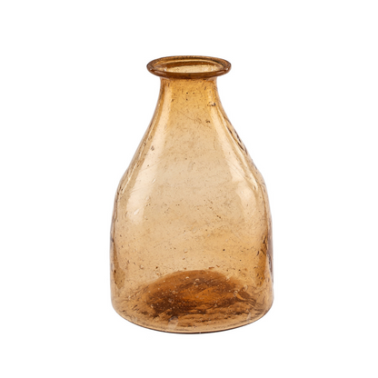 Light Amber Recycled Glass Bud Vase - LndmarkClub USA