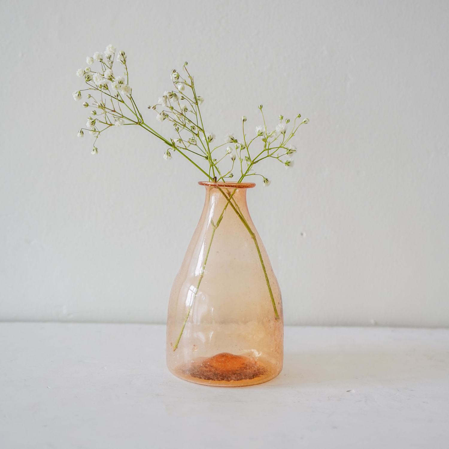 Light Amber Recycled Glass Bud Vase - LndmarkClub USA