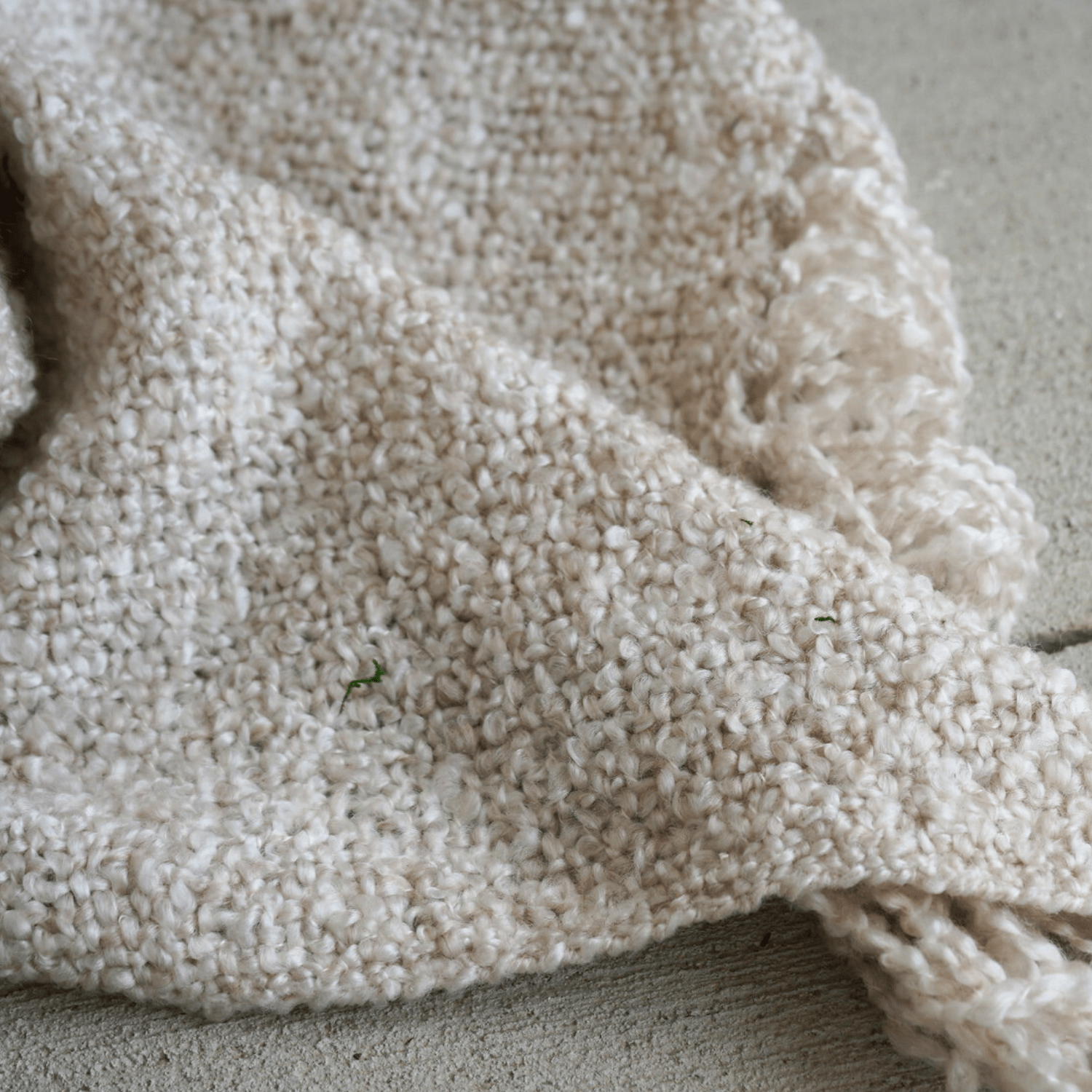 Dash & Albert Boucle Natural In/Out Throw - LndmarkClub USA