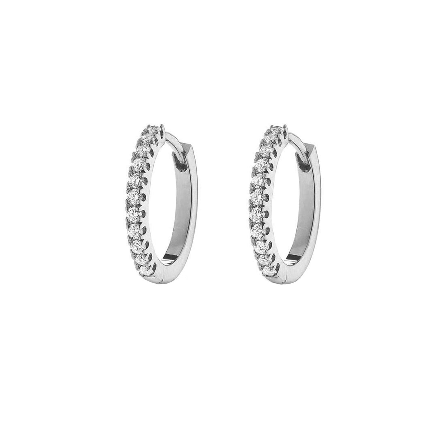 CLASSIC HUGGIE EARRINGS - SILVER - LndmarkClub USA