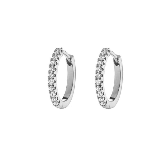 CLASSIC HUGGIE EARRINGS - SILVER - LndmarkClub USA