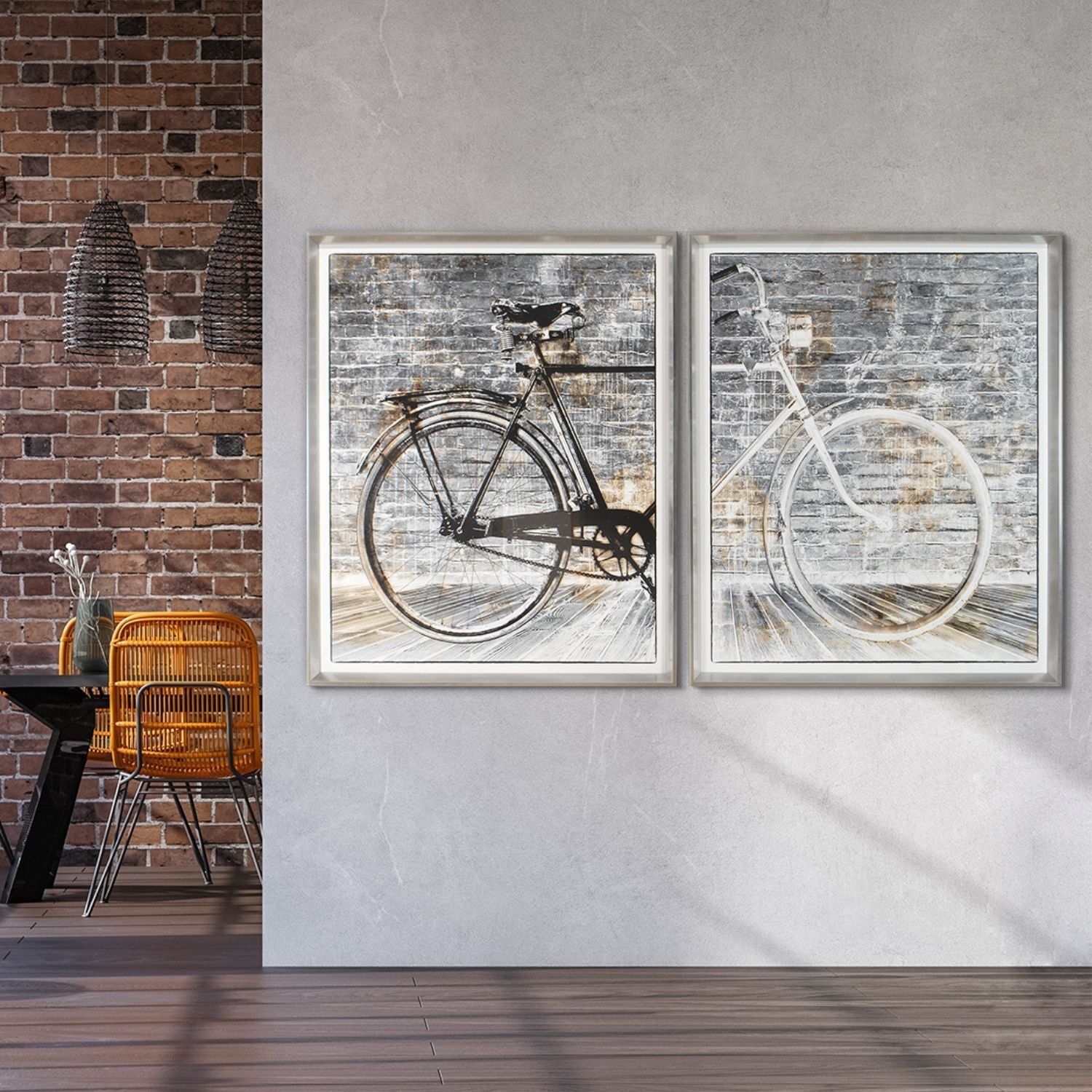 Classic Cycle Wall Art - Set of 2 - LndmarkClub USA