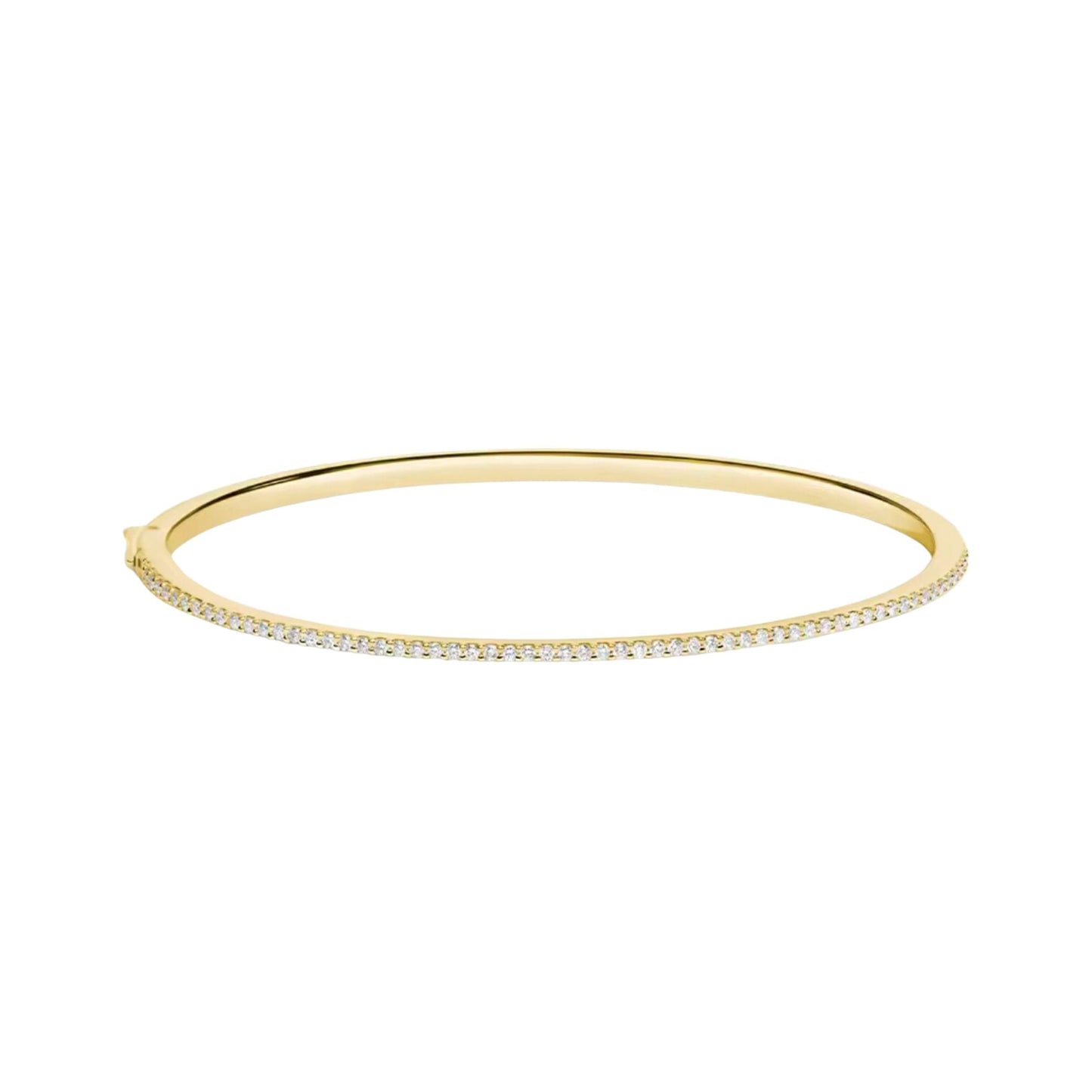 DARIA GOLD BANGLE with CZ Stones - LndmarkClub USA