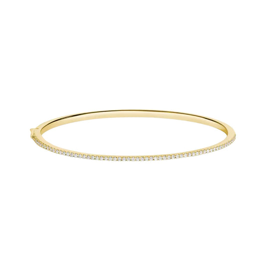 DARIA GOLD BANGLE with CZ Stones - LndmarkClub USA