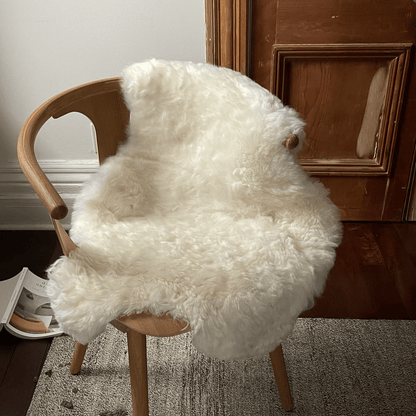 Shorn White Sheepskin Throw - LndmarkClub USA