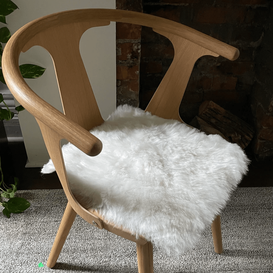 Shorn White Sheepskin Chair Pad - LndmarkClub USA