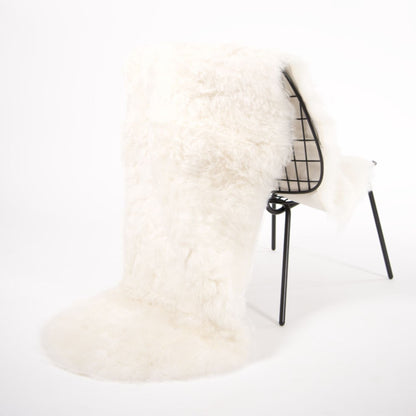 Shorn White Sheepskin Throw - LndmarkClub USA