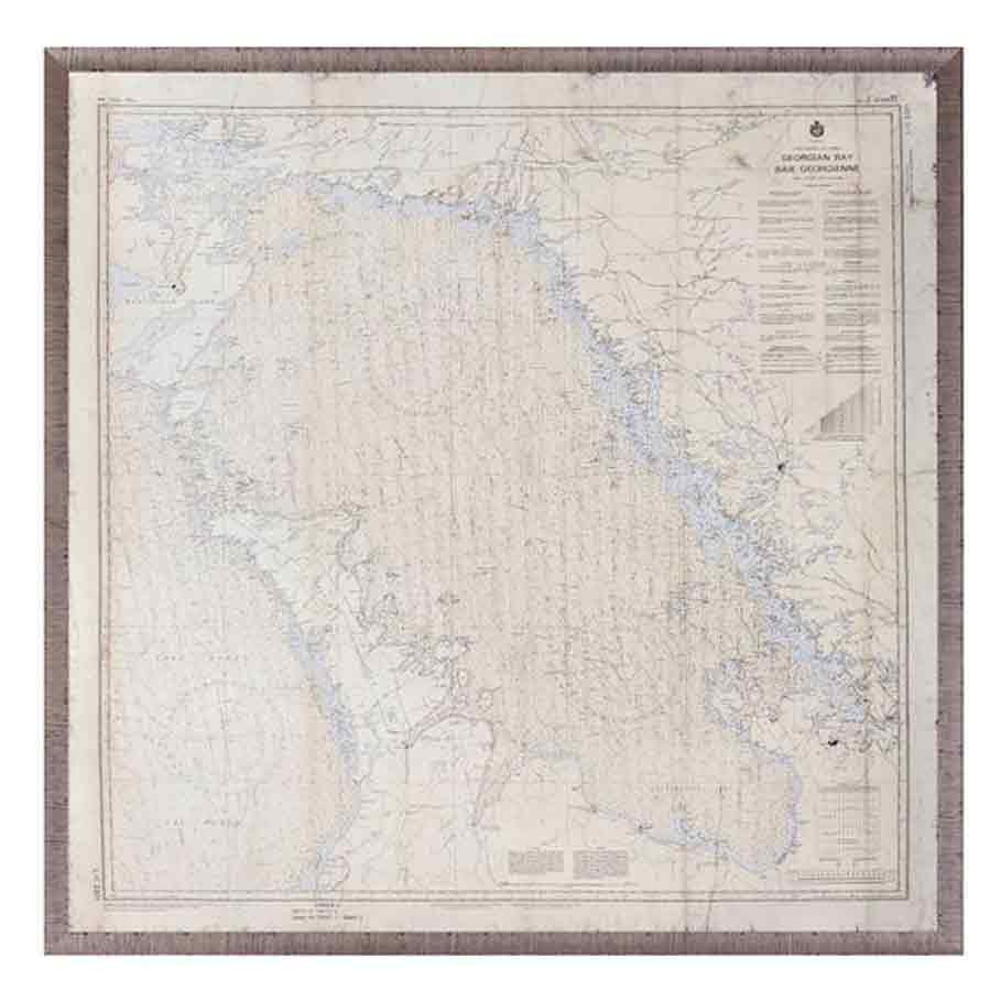 Georgian Bay Map Wall Art - LndmarkClub USA