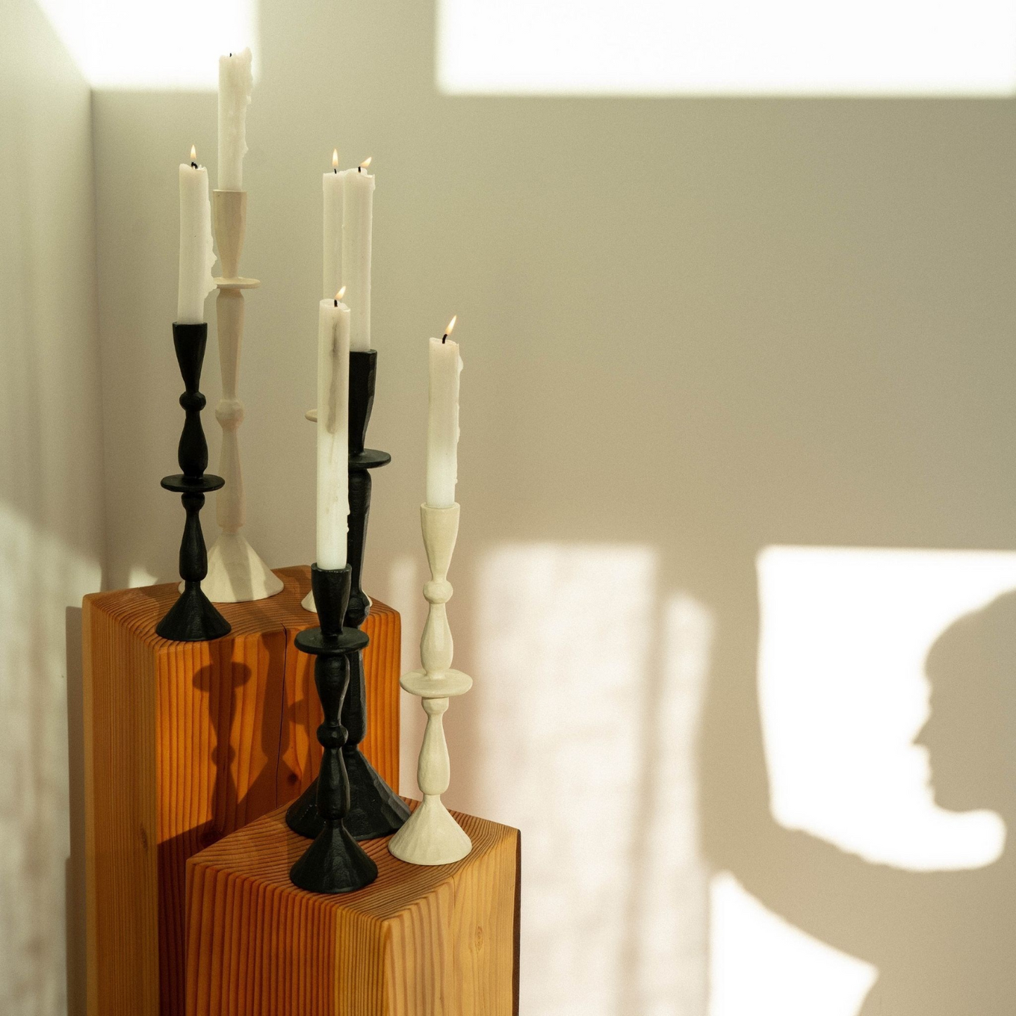 Century Coal Taper Candle Holder