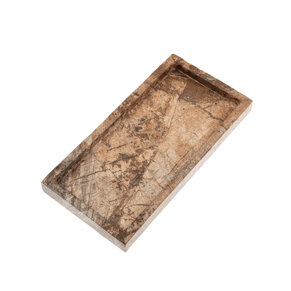 Marble Aged Brown Tray