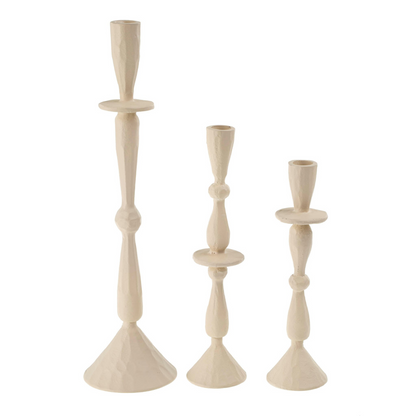 Century Cream Taper Candle Holder